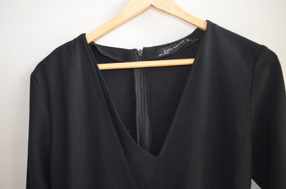 Black Full Sleeve Short Romper