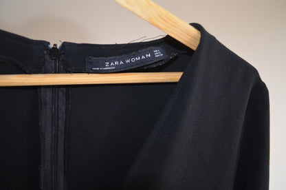 Black Full Sleeve Short Romper