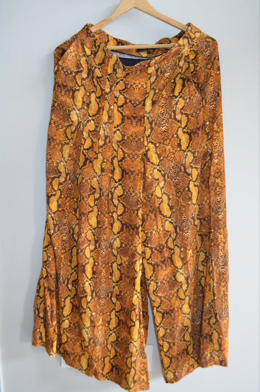 Animal Print Palazzo Pant