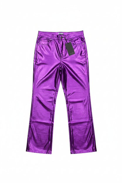 Purple Metallic Pants
